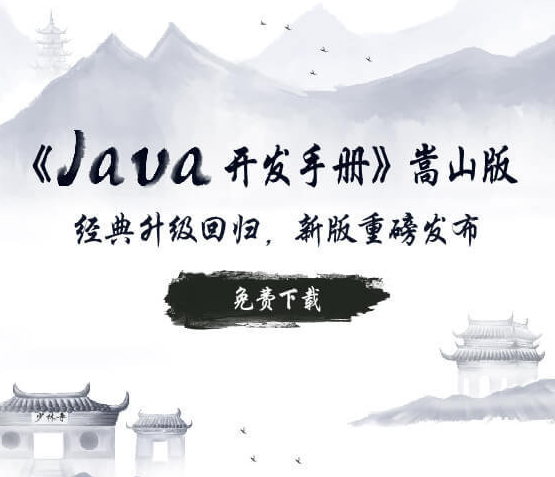 阿里巴巴《Java 开发手册》—嵩山版发布，附下载链接！