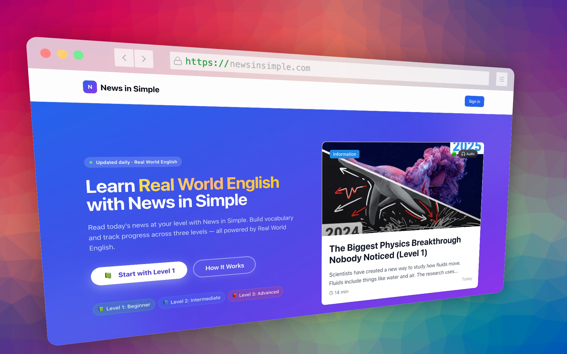 News In Simple：我用 Gemini 重构了英语新闻阅读