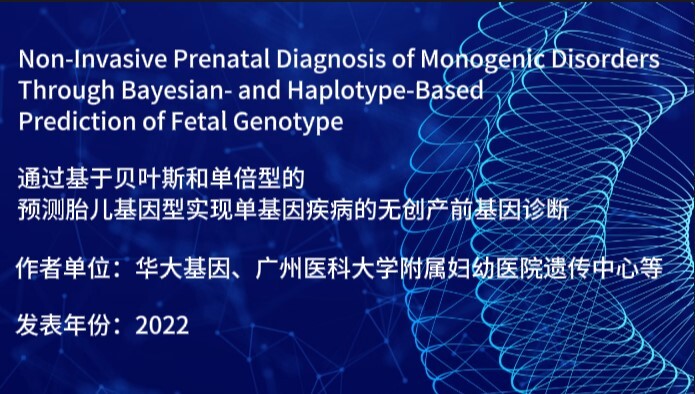 通过基于贝叶斯和单倍型的预测胎儿基因型实现单基因疾病的无创产前基因诊断