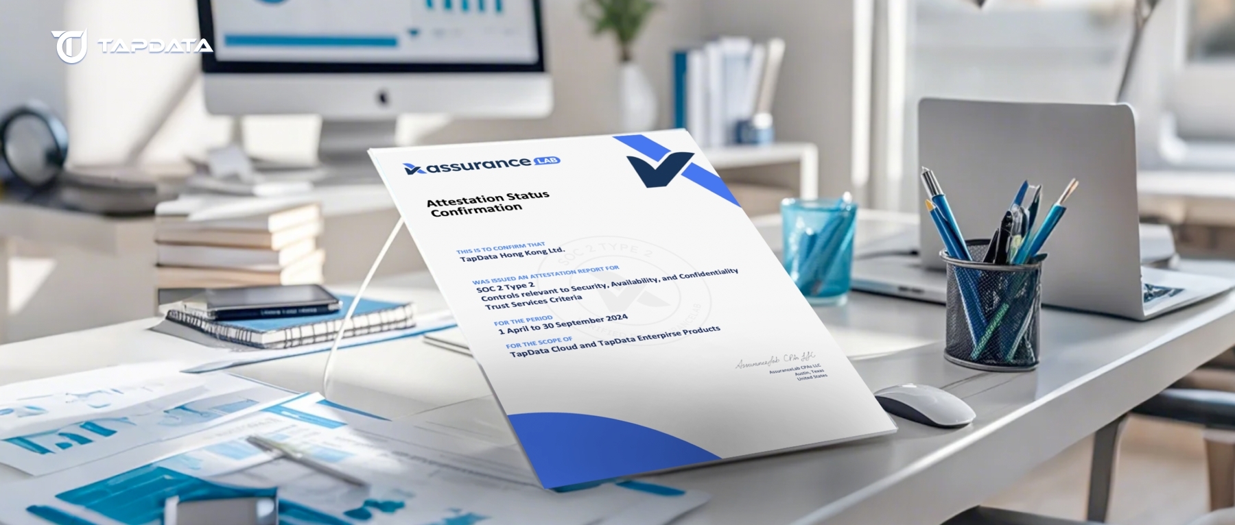 数据安全再添保障！TapData 顺利通过 SOC2 Type 2 权威认证