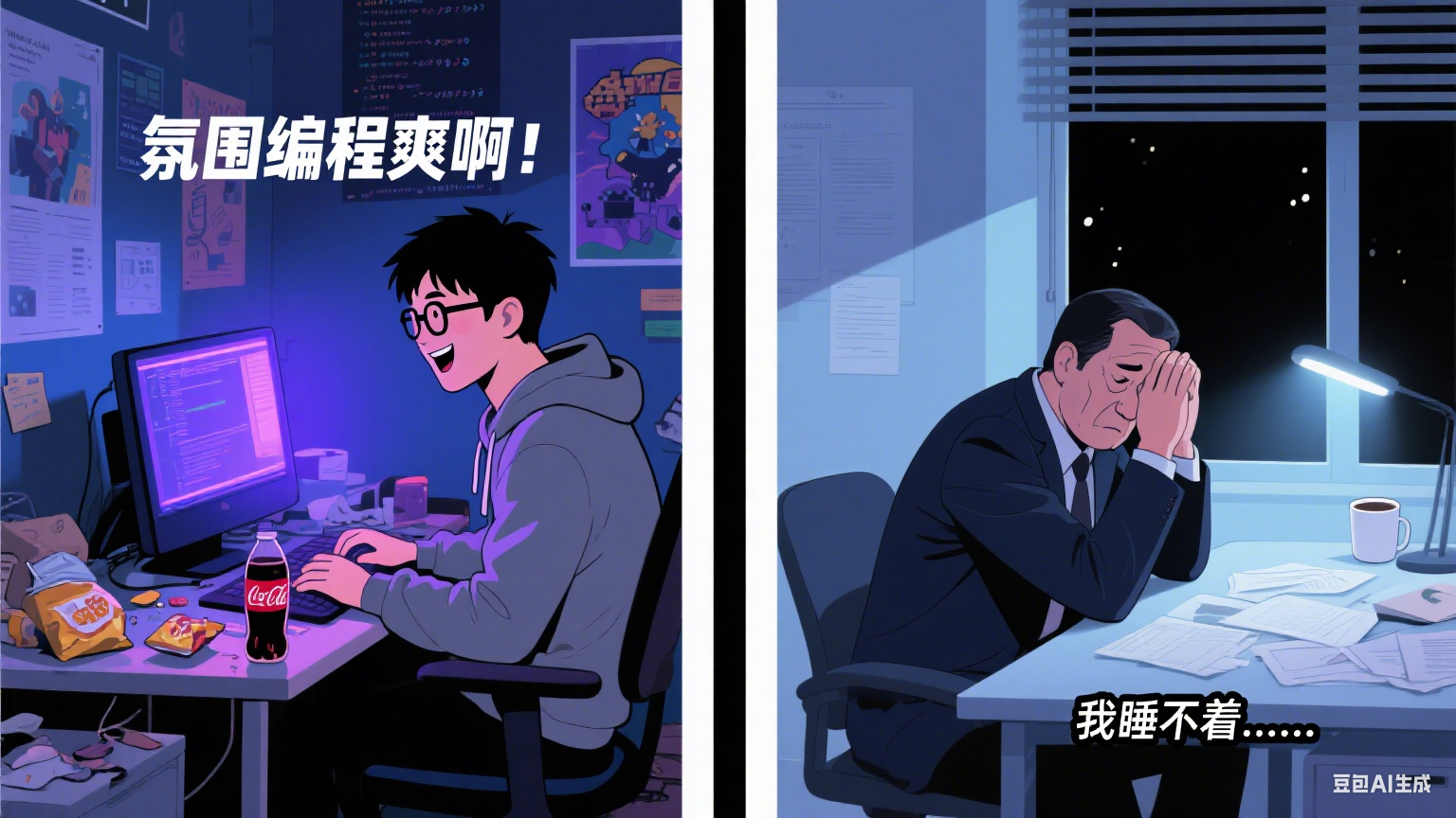 程序员:氛围编程爽啊!老板:我睡不着哇……