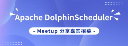 讲师征集令 | Apache DolphinScheduler Meetup分享嘉宾，期待你的议题和声音！