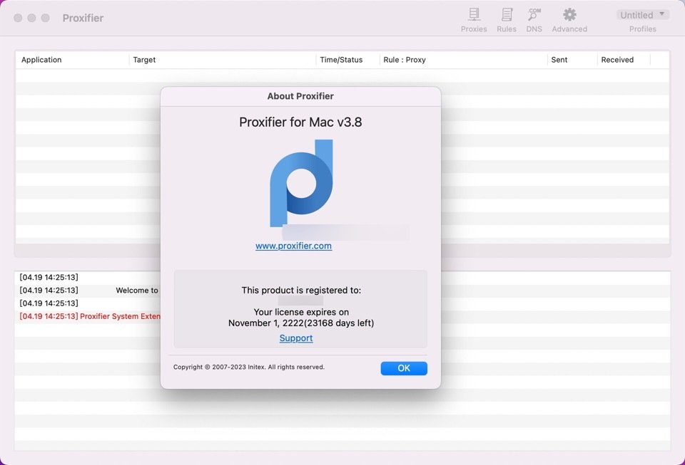 Proxifier for Mac(socks5全局代理客户端) v3.8注册版