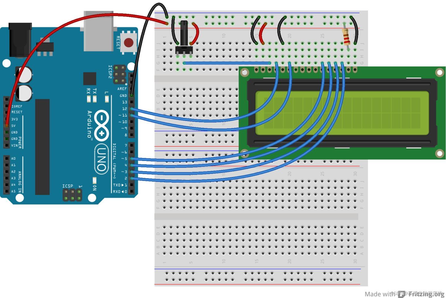 LabVIEW控制Arduino驱动1602液晶显示屏（基础篇—10）