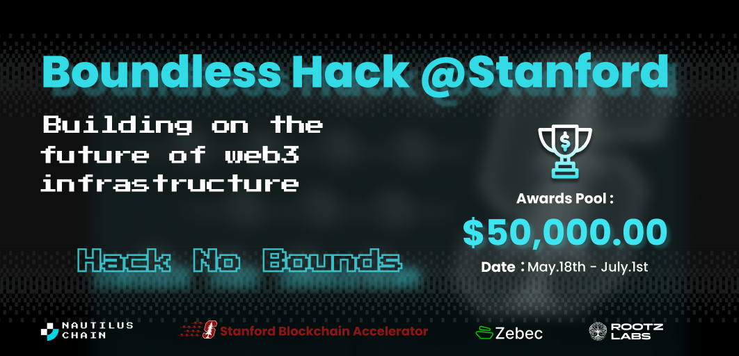 由斯坦福、Nautilus Chain等联合主办的 Hackathon 活动，现已接受报名