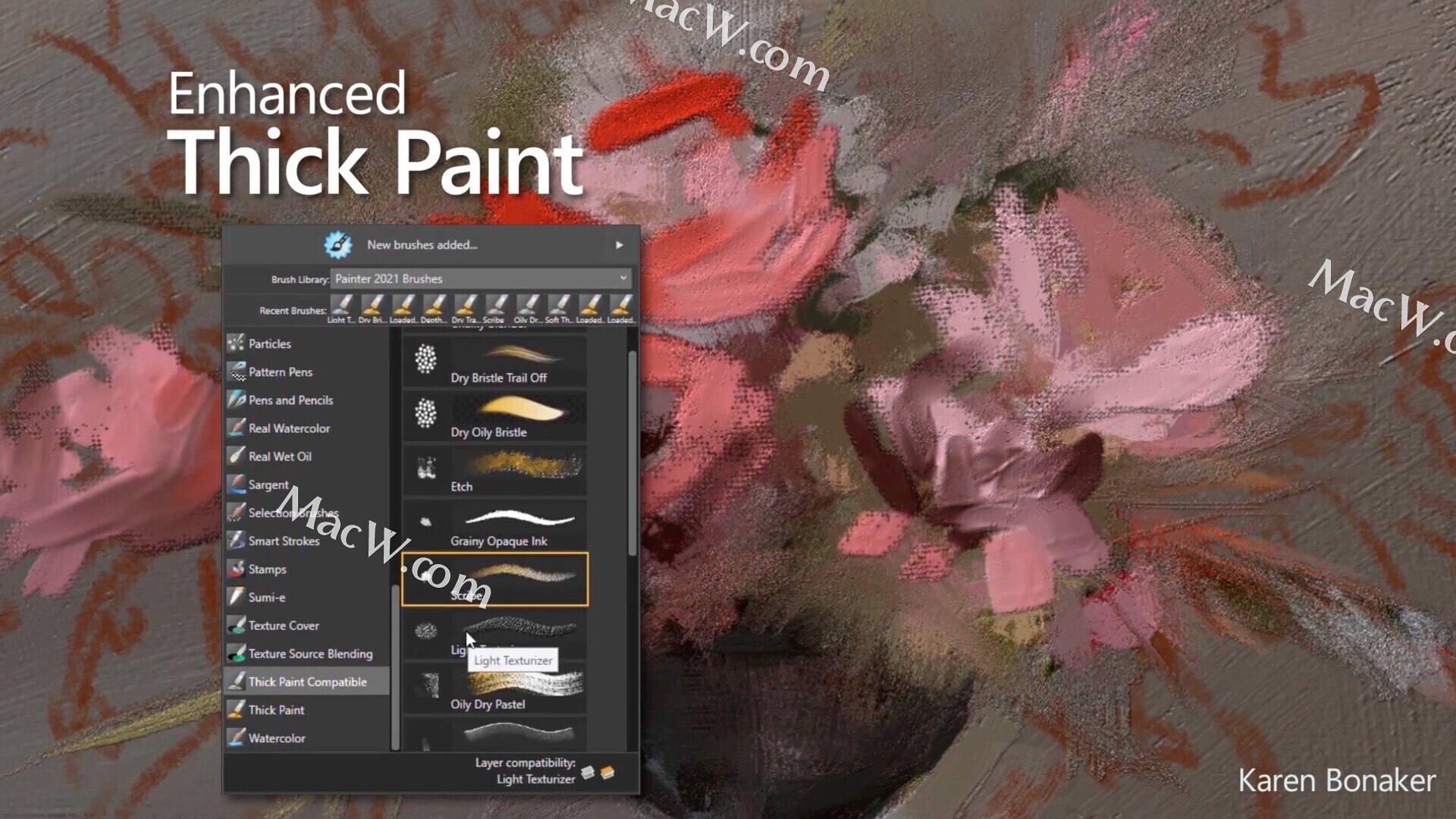 Corel Painter 2023：提供了生动的自然媒体和独特的数字艺术画笔
