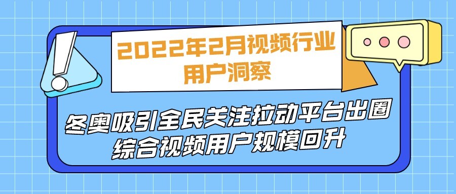 2022年2月视频行业用户洞察：冬奥吸引全民关注拉动视频平台出圈