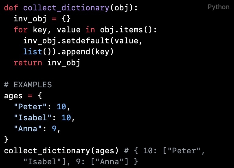 Python代码阅读（第33篇）：反转字典