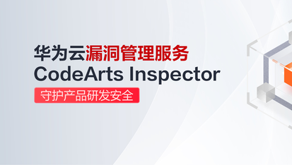 一图看懂华为云CodeArts Inspector 三大特性，带你玩转漏洞管理服务