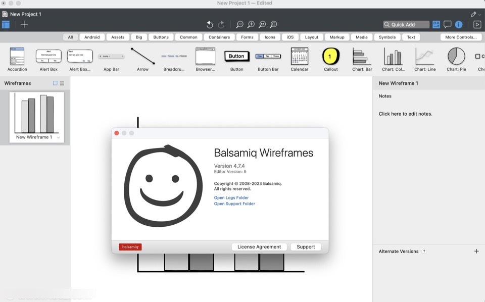 Balsamiq Wireframes for mac(线框图工具) v4.7.4永久激活版