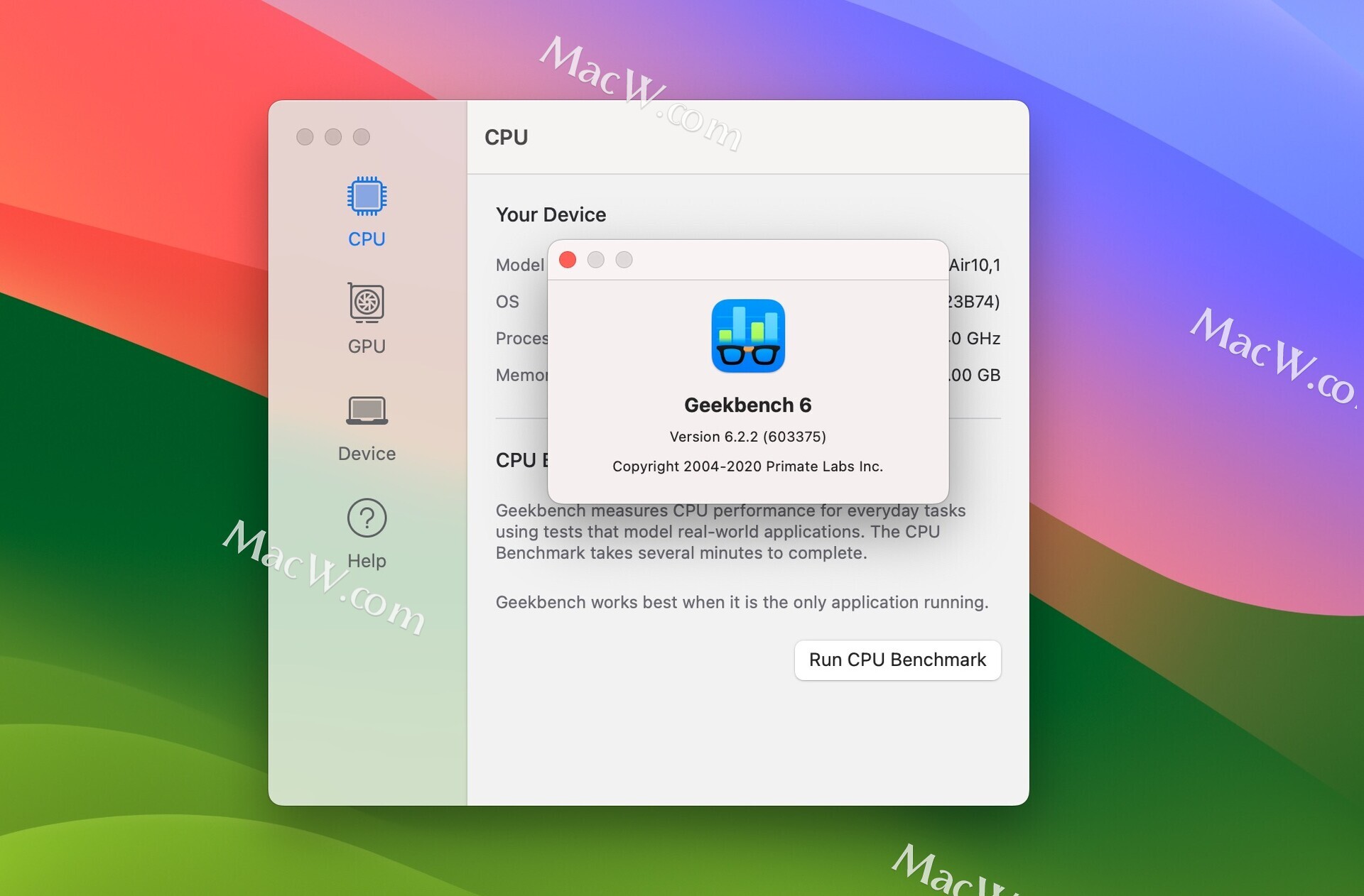 苹果电脑专业测试跑分工具：Geekbench 6 mac破解版 支持m1/m2