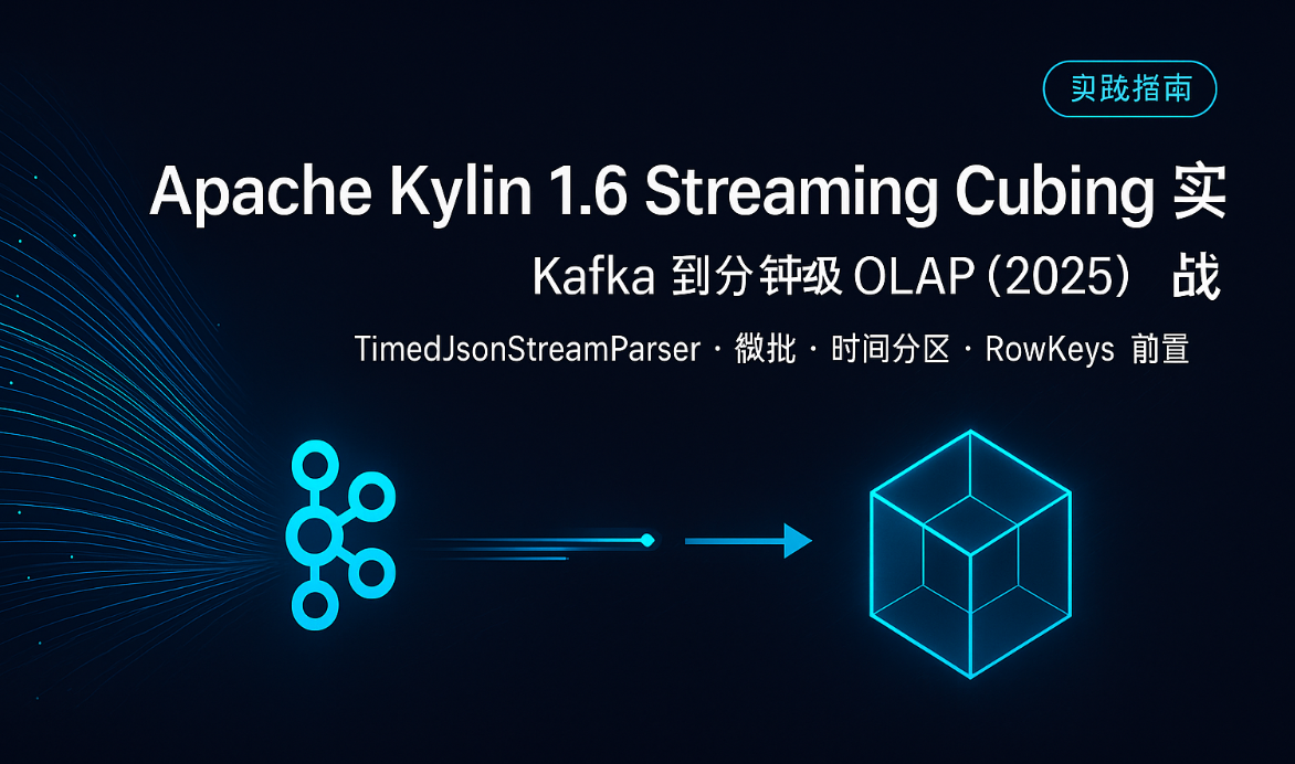 大数据-166 Apache Kylin 1.6 Streaming Cubing 实战：Kafka 到分钟级 OLAP