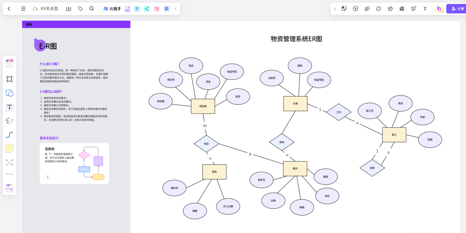 怎么画ER关系图？这个在线ER图软件值得推荐！