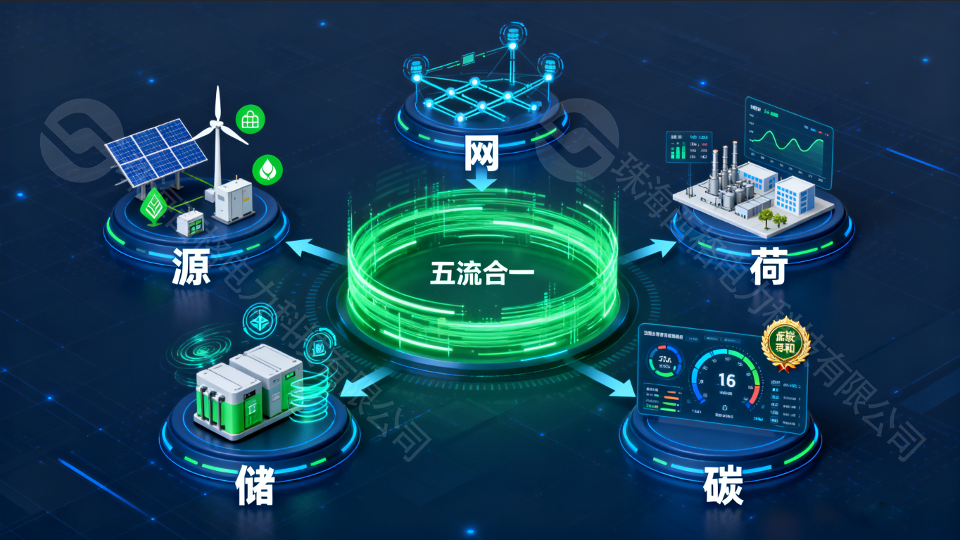 一张图读懂西格电力绿电直连系统架构:源、网、荷、储、碳五流合一