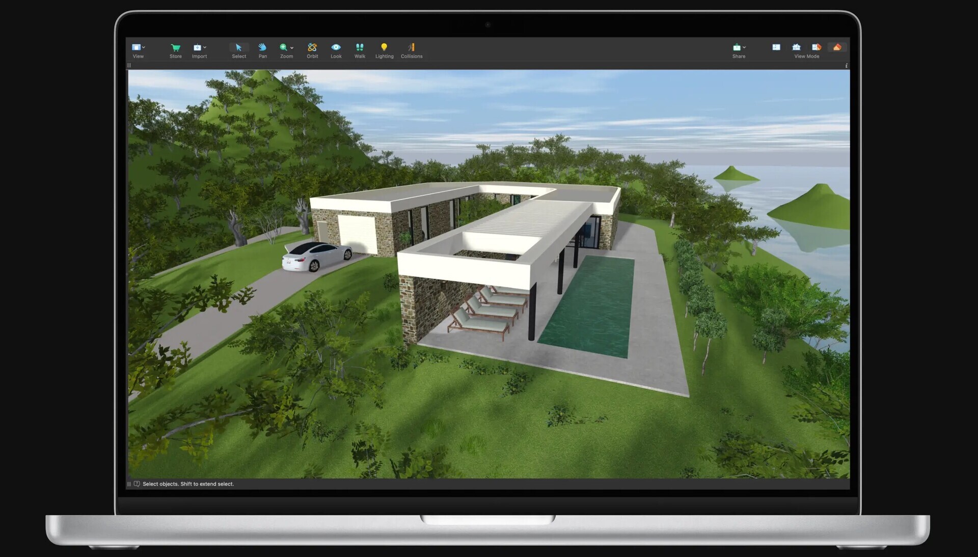 Mac平台必备的3D室内设计软件Live Home 3D Pro :自由设计无界限