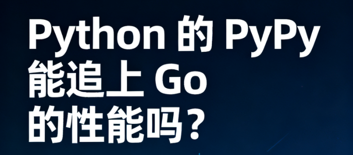 Python 的 PyPy 能追上 Go 的性能吗？
