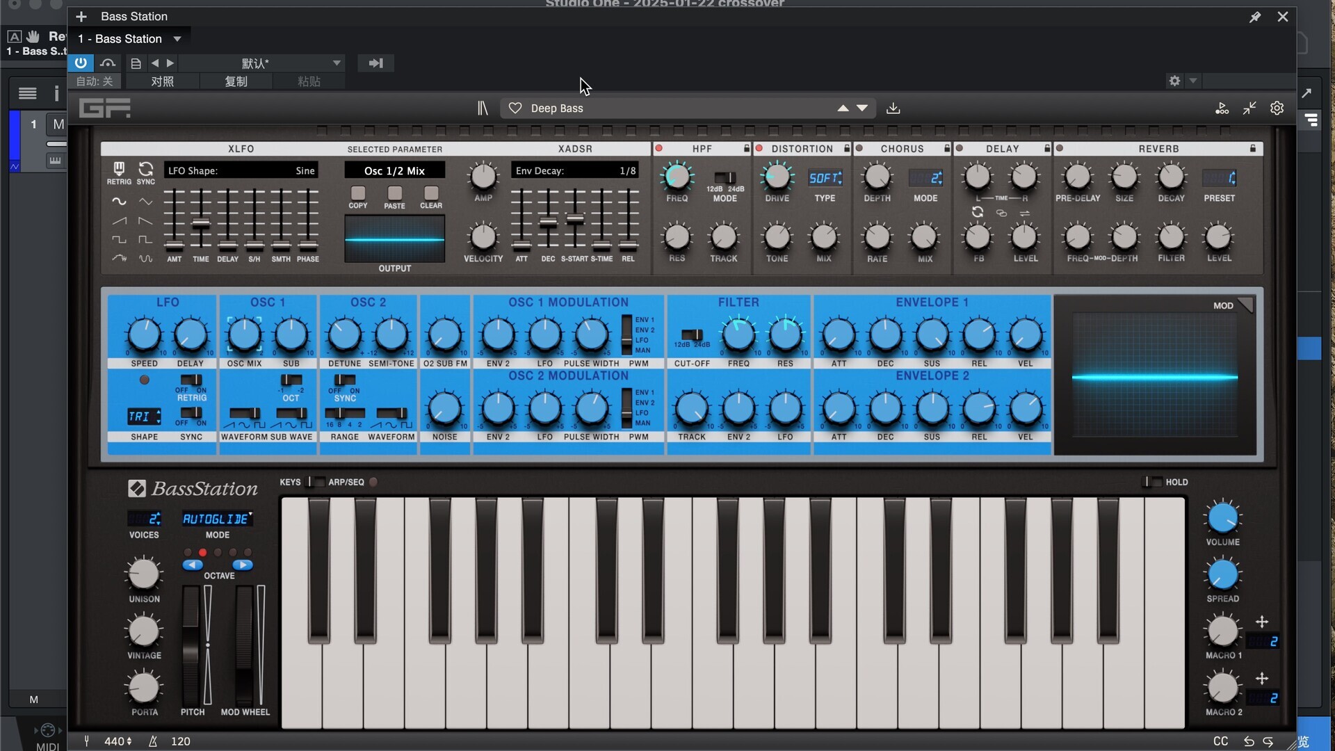 GForce Bass Station for mac(合成器插件) v1.0.0激活版