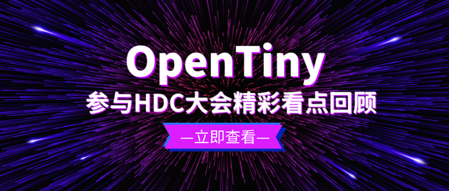 HDC精彩回顾|7月8日OpenTiny重磅发布