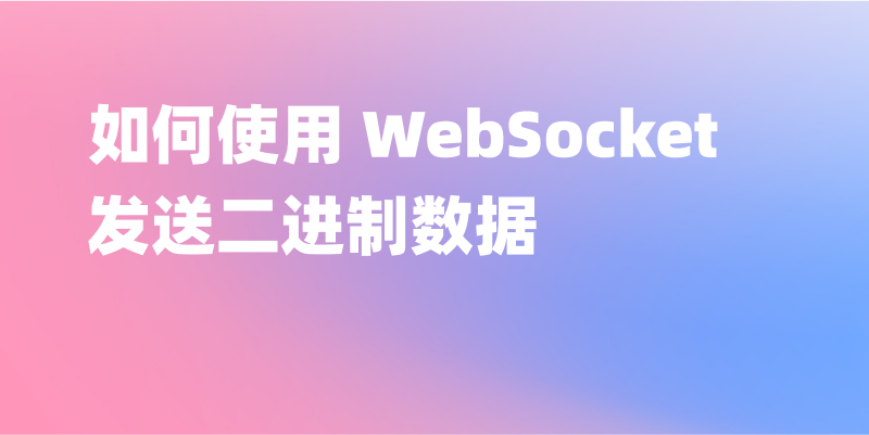 WebSocket 教程：实现二进制数据传输的详细指南