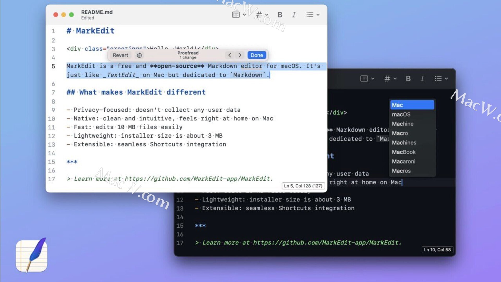高效简洁的Markdown编辑器 MarkEdit for mac激活版