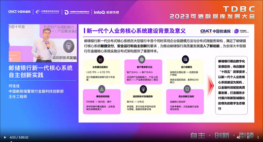 金融行业数据库创新应用论坛｜2023可心数据库发展大会